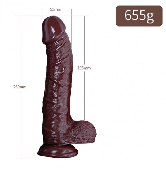 QUER - Wei Sen Super Large Series Realistic Dildos (L:26cm - D:5.5cm)